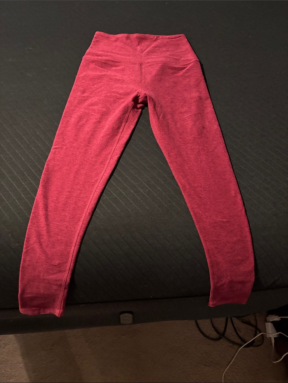 Beyond Yoga Kids Maroon High-Rise Leggings